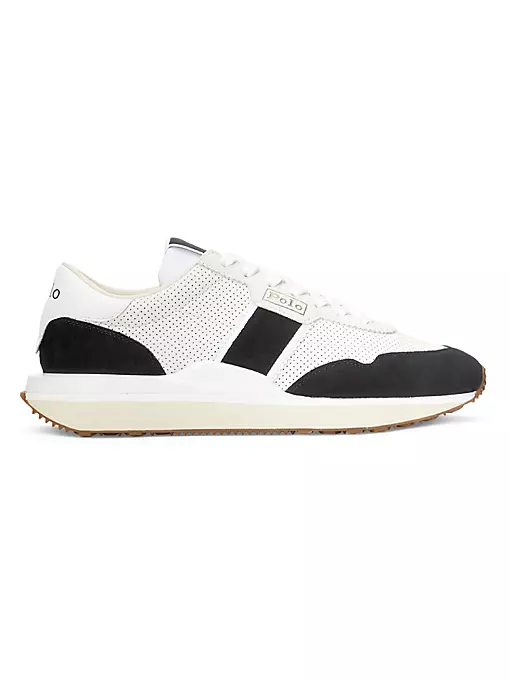 Polo Ralph Lauren - Train 89 Leather & Suede Low-Top Sneakers
