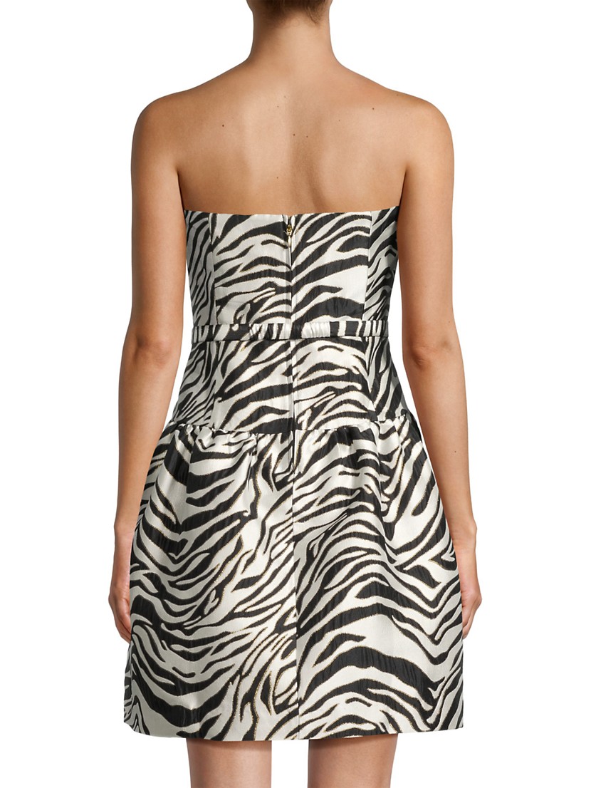 Shop Lilly Pulitzer Akela Strapless Zebrah Jacquard Shop Lilly Pulitzer Akela Strapless Zebrah Jacquard