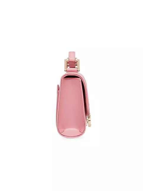Valentino Garavani Small Vlogo Type Shoulder Bag in Pink