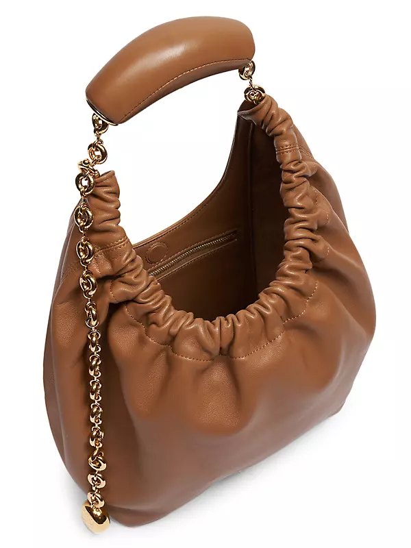 Loewe Medium Squeeze Chain Leather Hobo Bag
