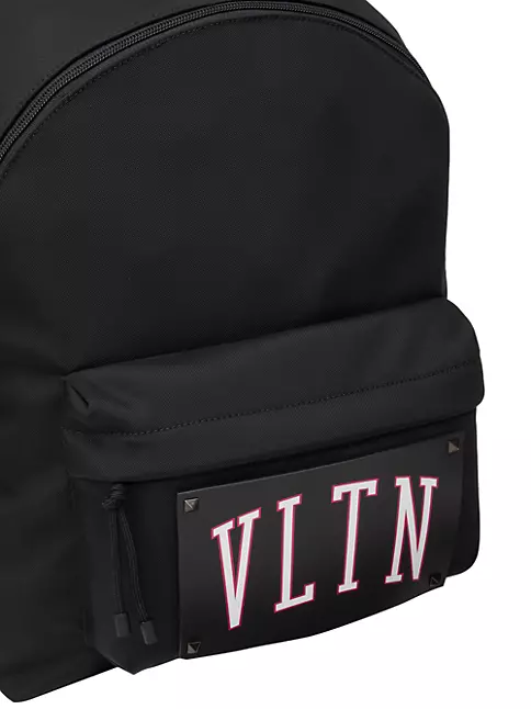 Black Valentino VLTN Times Nylon Backpack