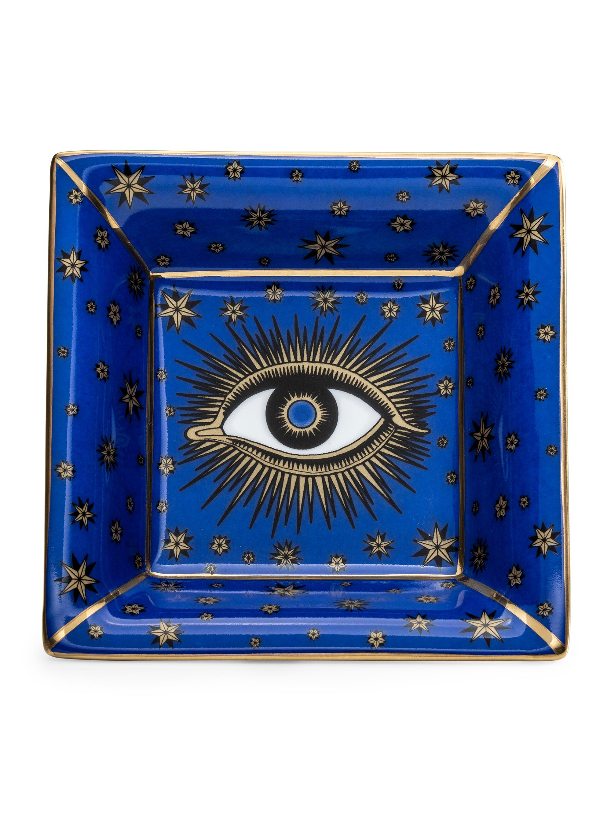 Halcyon Days Evil Eye Square Tray - Blue