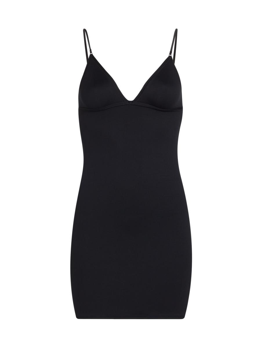 Fleur Du Mal Le Stretch Micro Triangle Slip In Black