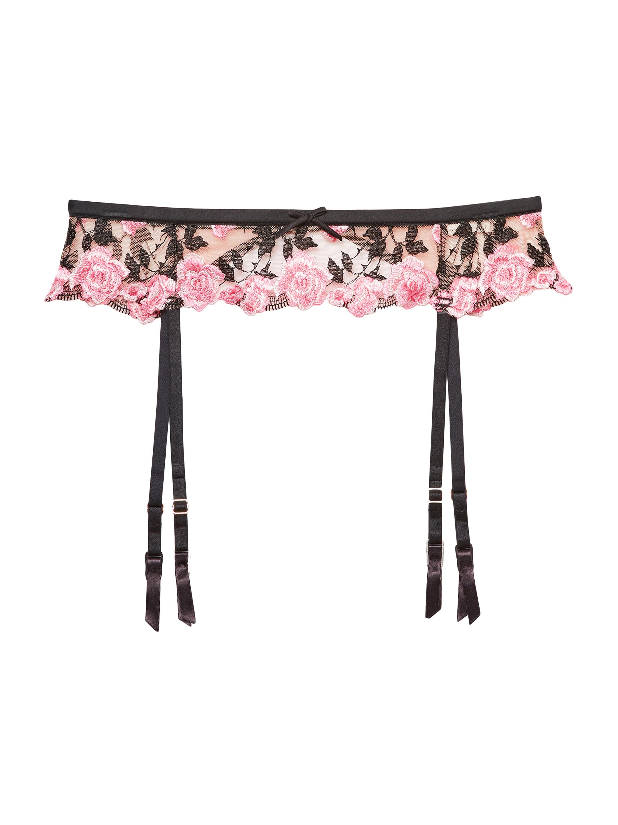 fleur du mal garter belt Fleur du Mal Bianca Lace Garter Belt – Art of Intimates main image 1
