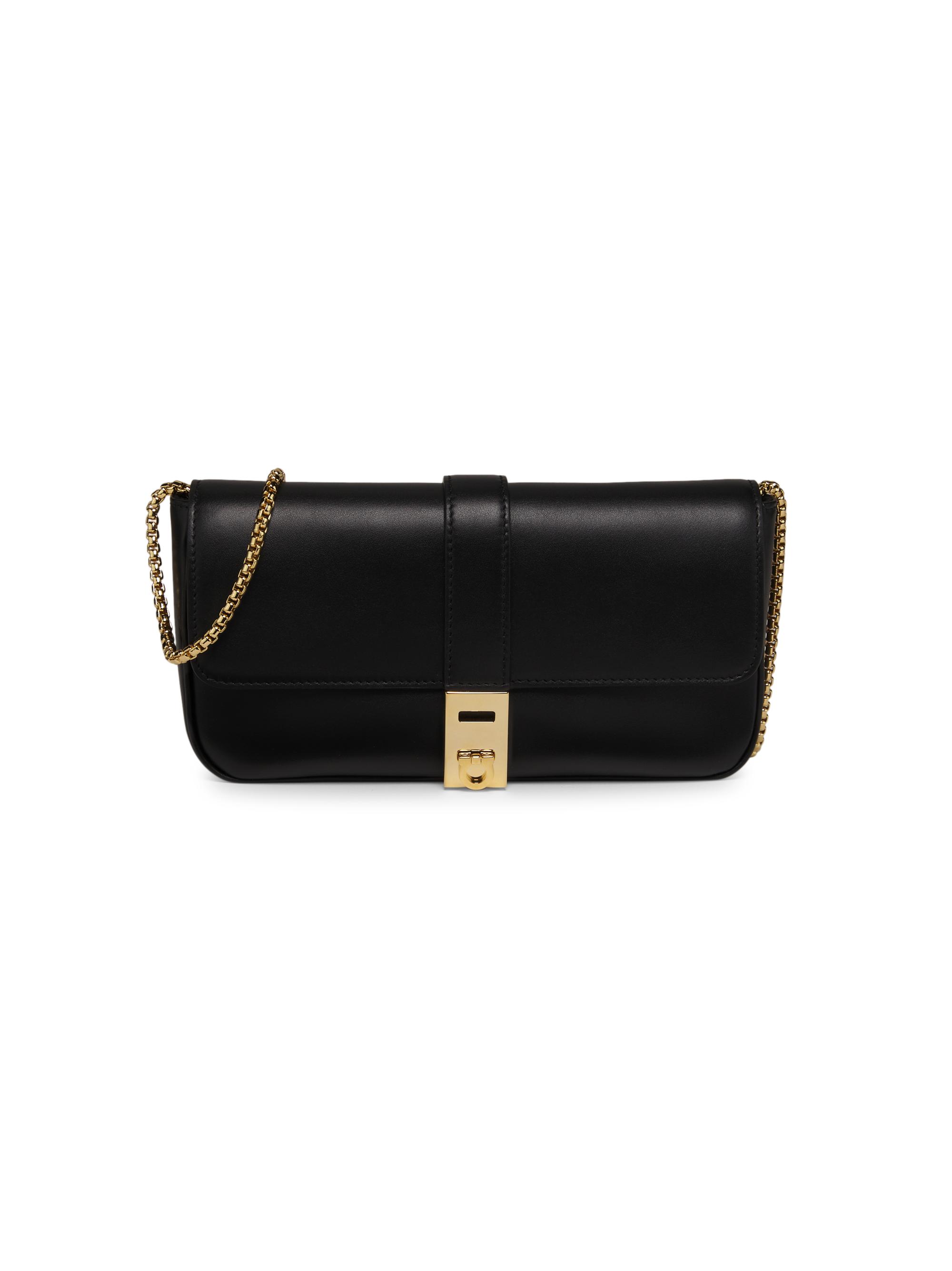 FERRAGAMO Women's Hug Mini Crossbody Chain Bag - Nero