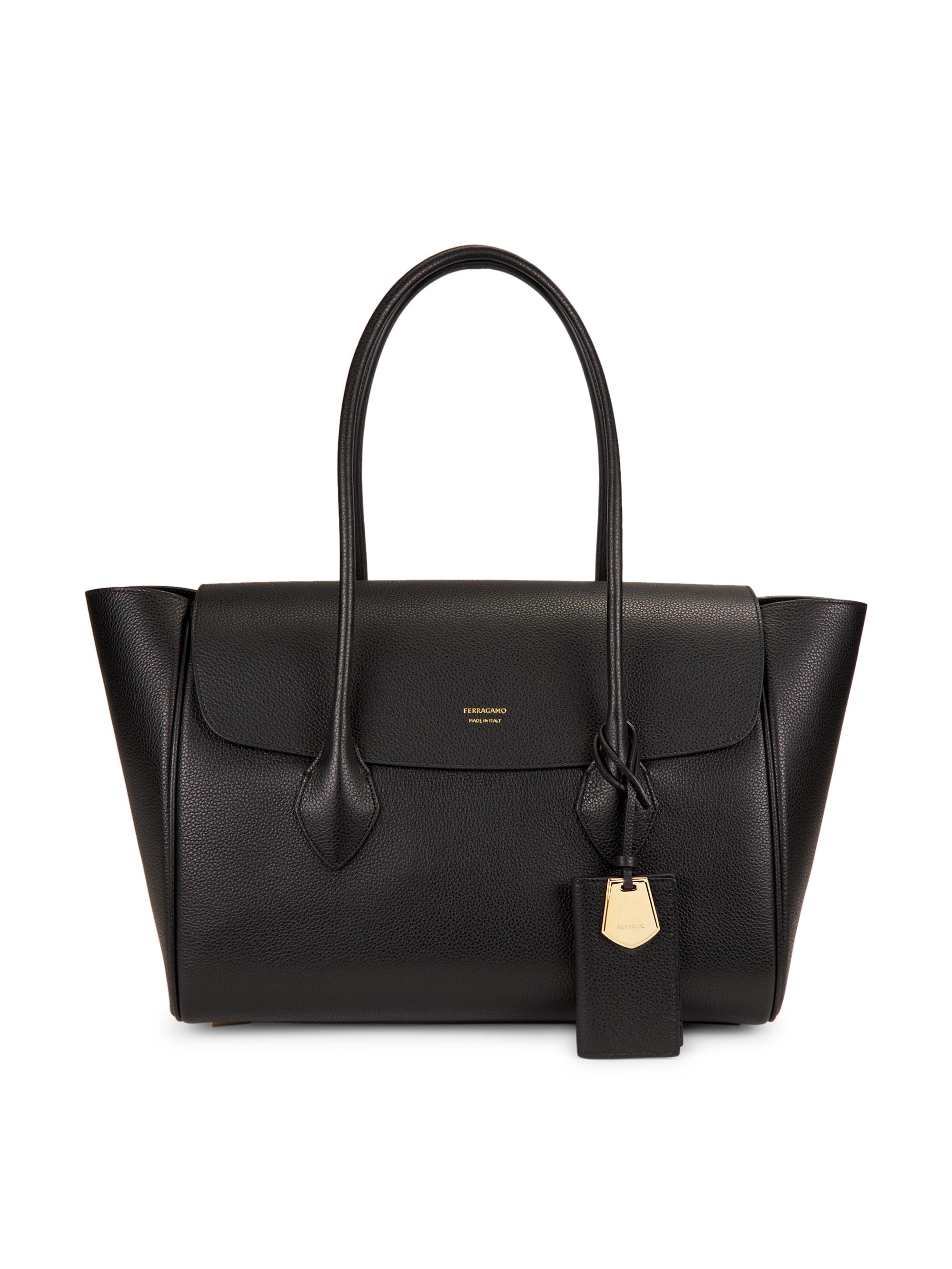 FERRAGAMO Women's The Shopping Tote Bag - Nero