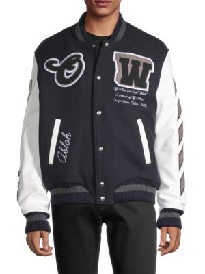 Supreme Suede Varsity Jacket Black