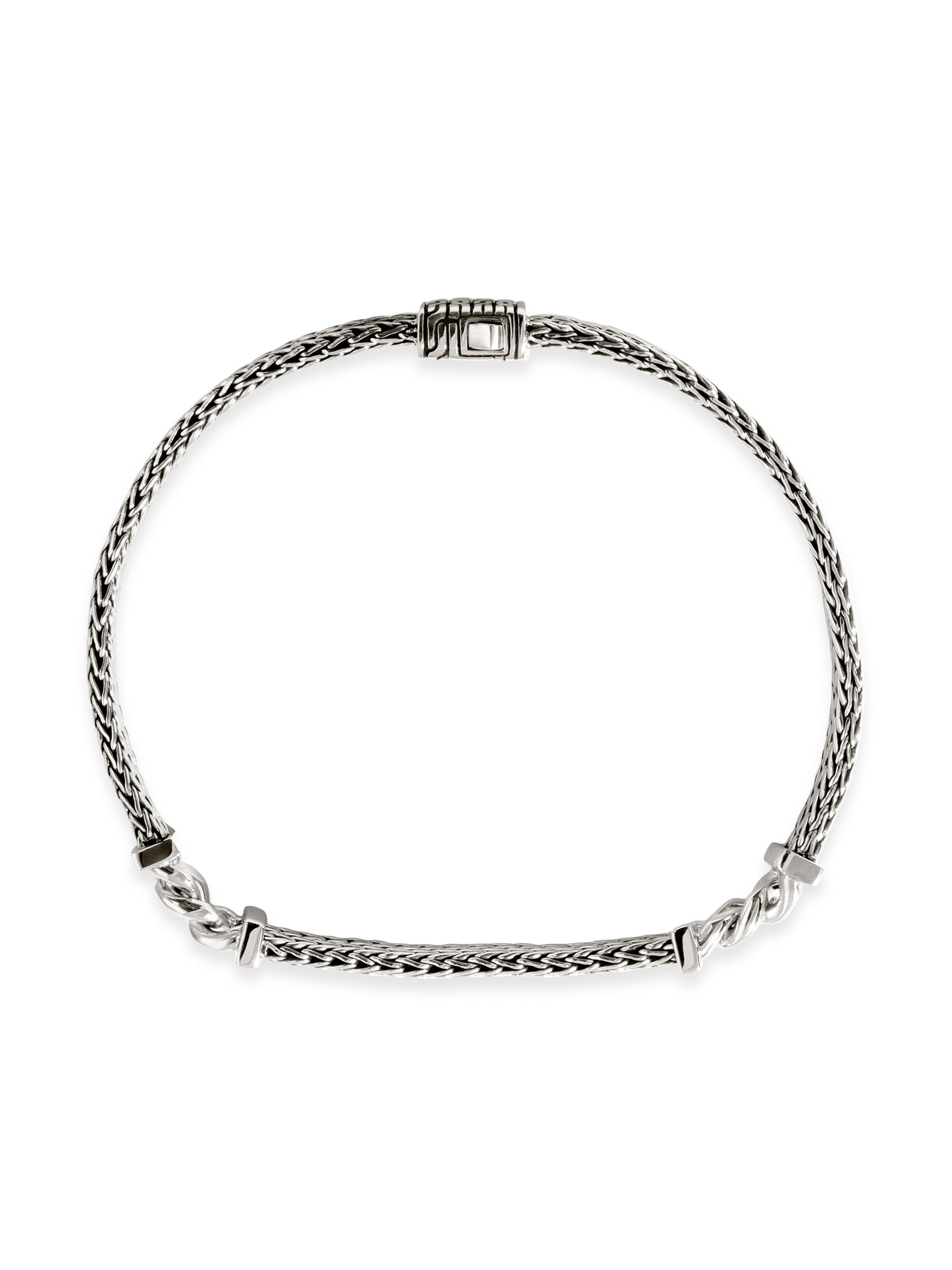 John Hardy Men's Rata Chain Sterling Silver Station Bracelet - Silver