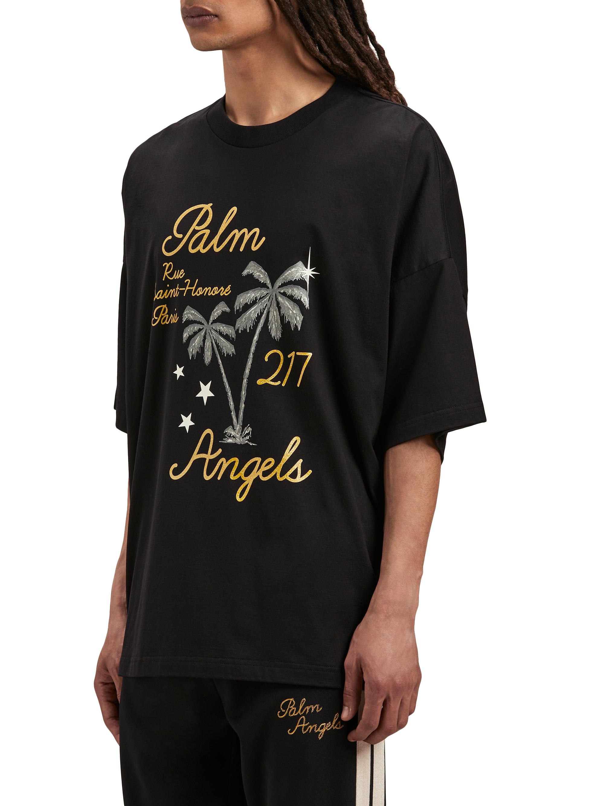 Palm Angels Logo Printed Crewneck T-Shirt | Saks Fifth Avenue