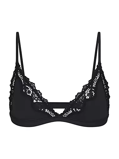 Skims Fits Everybody Unlined Demi BRA 38C. Color Onyx. NWT. We