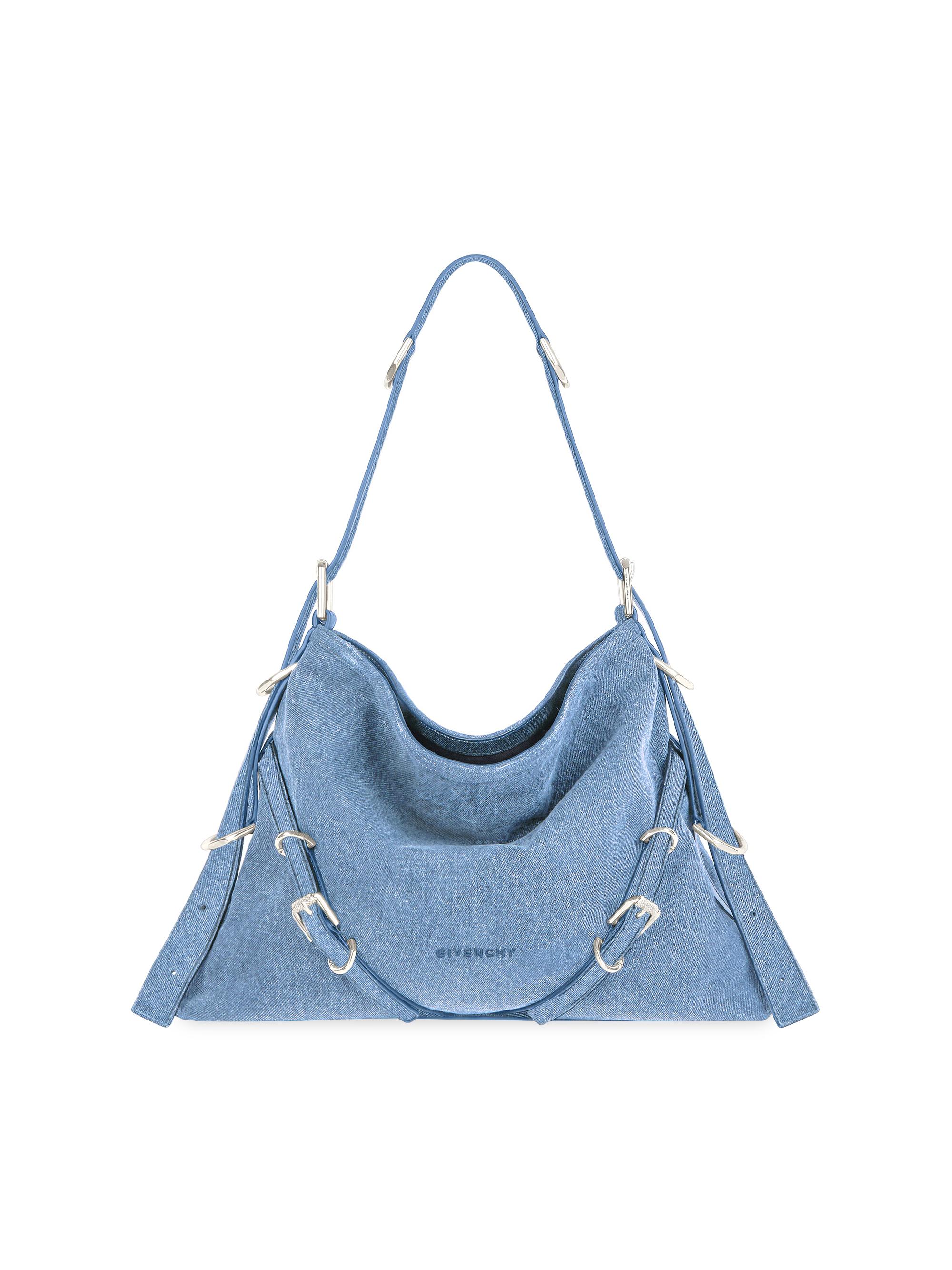 Givenchy Women's Medium Voyou Bag In Denim - Medium Blue