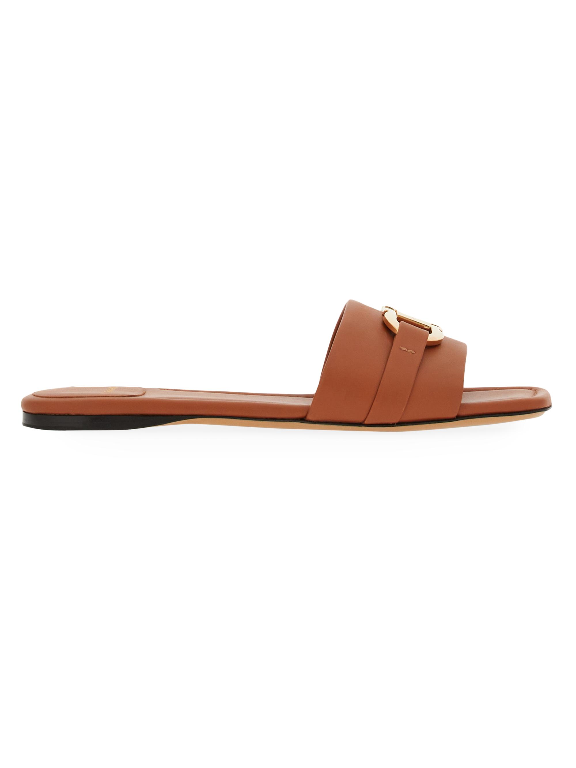 FERRAGAMO Leah Leather Gancini Sandals | Saks Fifth Avenue