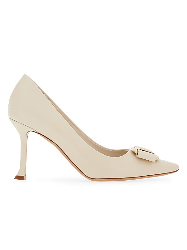 Shop FERRAGAMO Zelma 85MM Vara Bow Leather Pumps | Saks Shop FERRAGAMO Zelma 85MM Vara Bow Leather Pumps | Saks