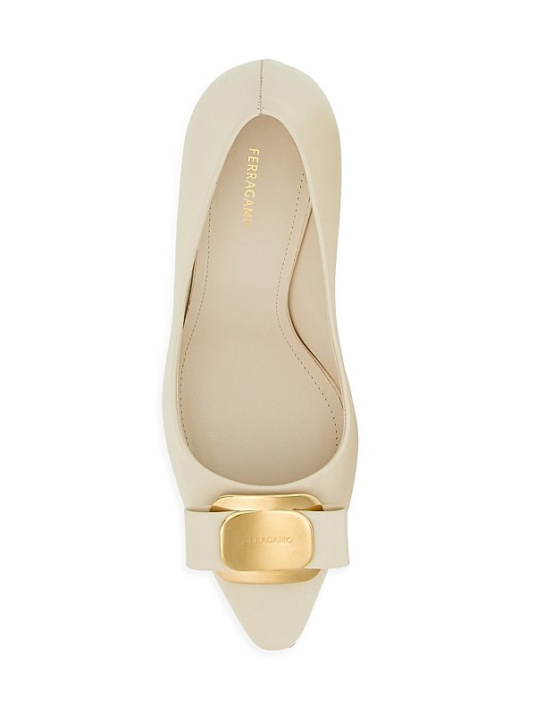 Shop FERRAGAMO Zelma 85MM Vara Bow Leather Pumps | Saks Shop FERRAGAMO Zelma 85MM Vara Bow Leather Pumps | Saks