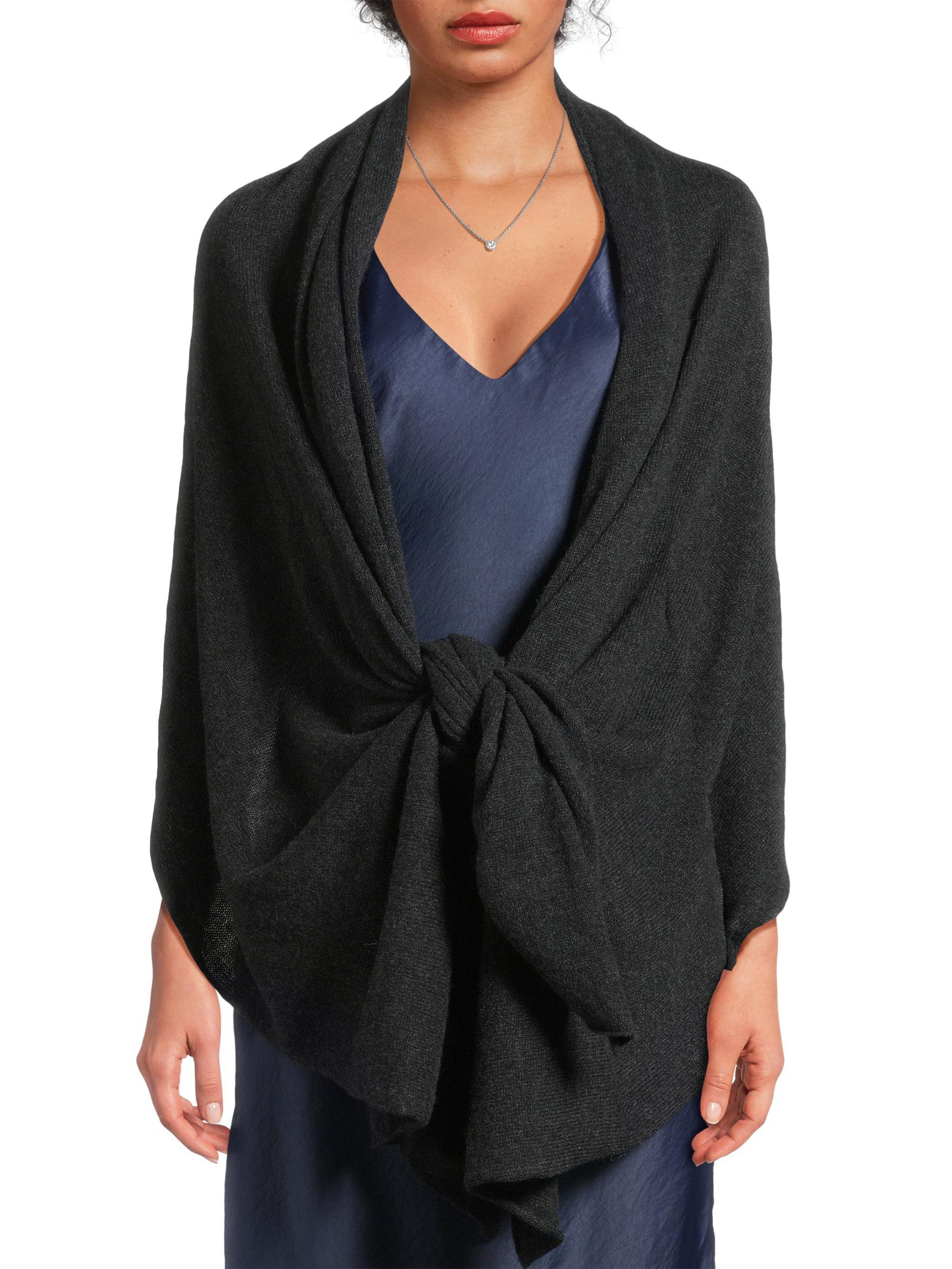 Rosie Sugden Women's Gauzy Cashmere Wrap - Charcoal