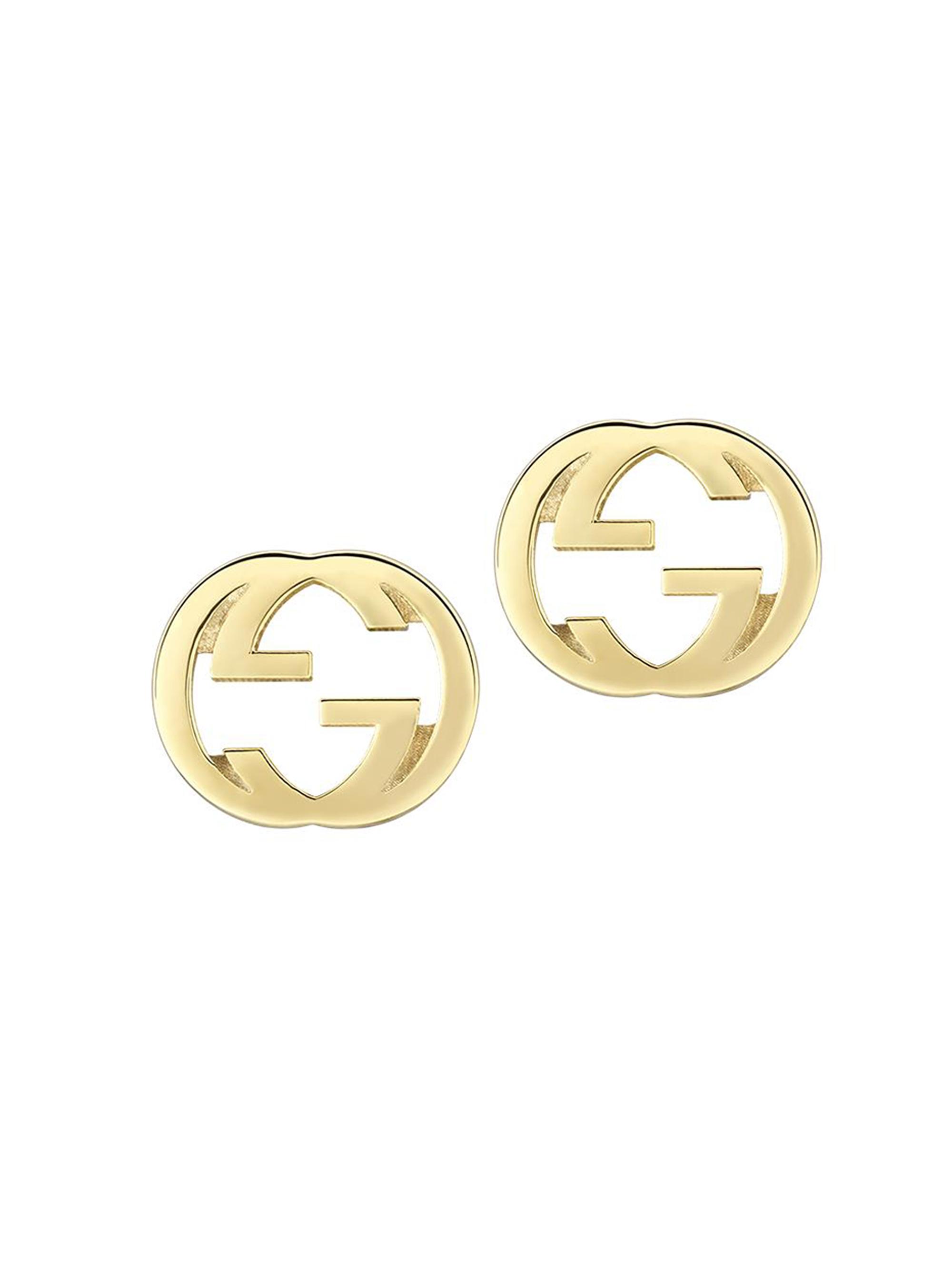 Gucci Women's Interlocking G 18K Yellow Gold Stud Earrings - Yellow Gold