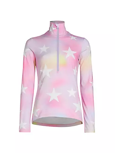 Orion Space-Dyed Stretch Interlock Ski Pullover Top