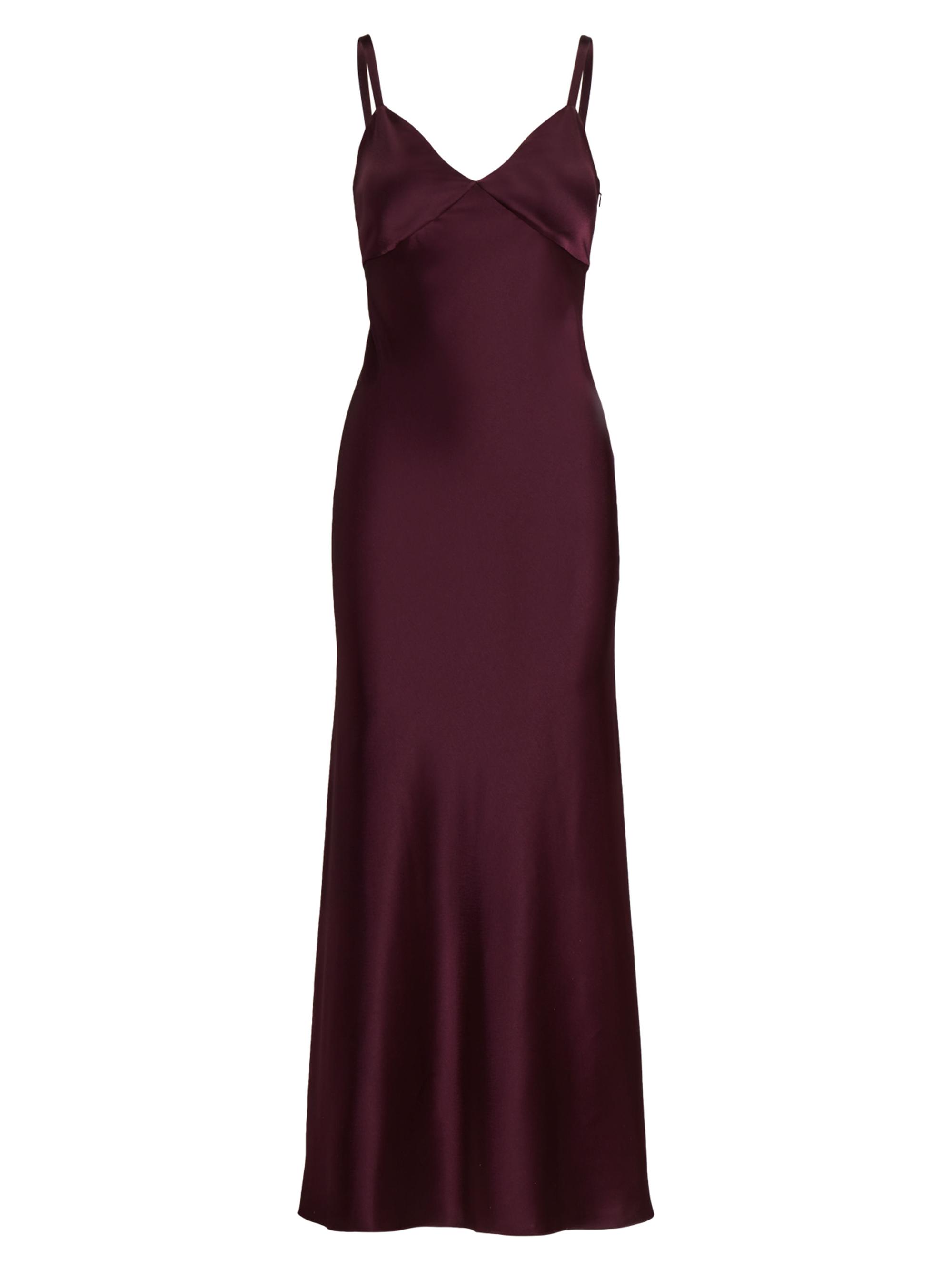Polo Ralph Lauren Women's Sleeveless Satin Gown - Ruby