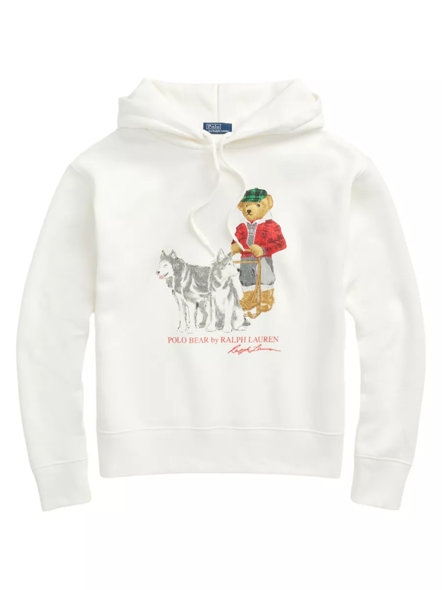 Shop Polo Ralph Lauren Polo Bear Cotton-Blend Hoodie | Saks