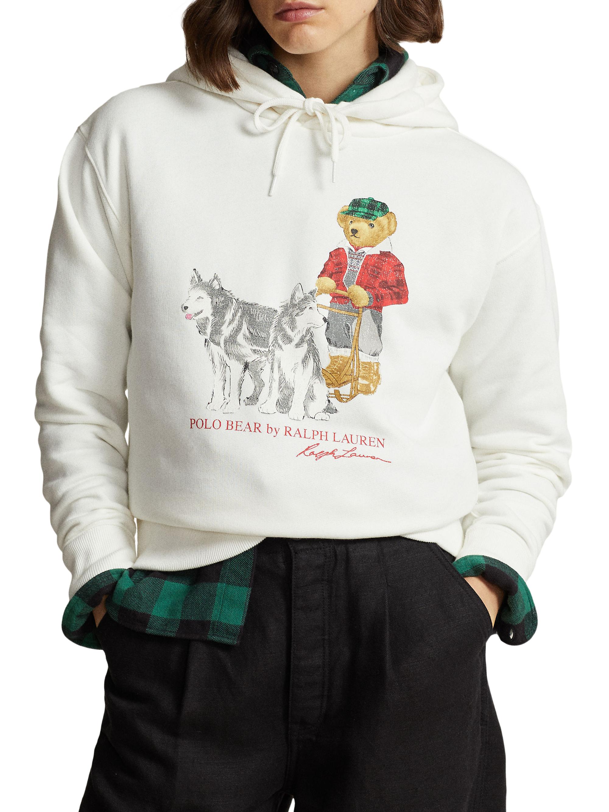 Polo Ralph Lauren Polo Bear Cotton-Blend Hoodie | Saks Fifth Avenue