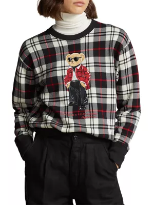 Bear Cotton Jersey Sweatshirt