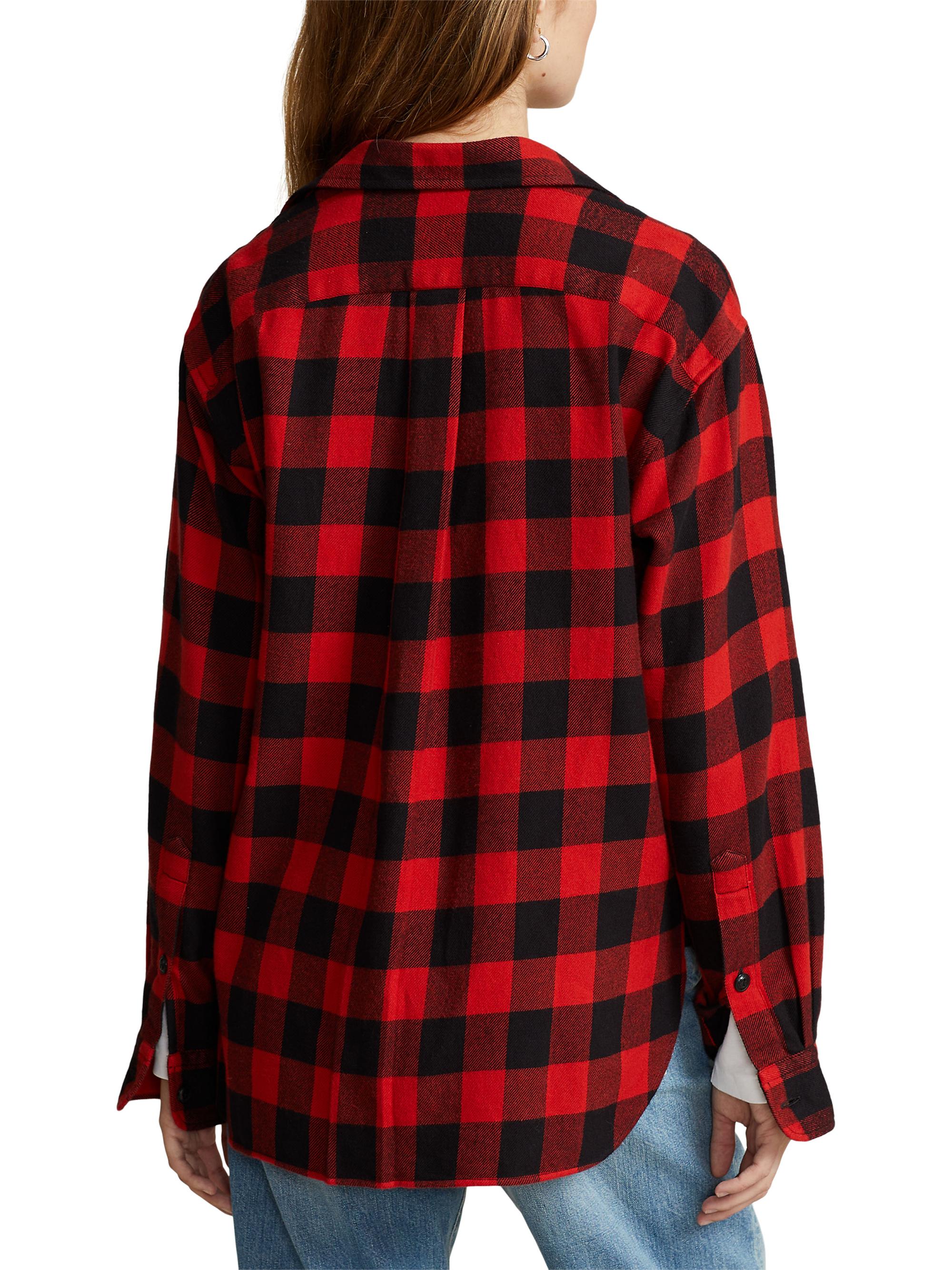 plaid cotton twill shirt ralph lauren