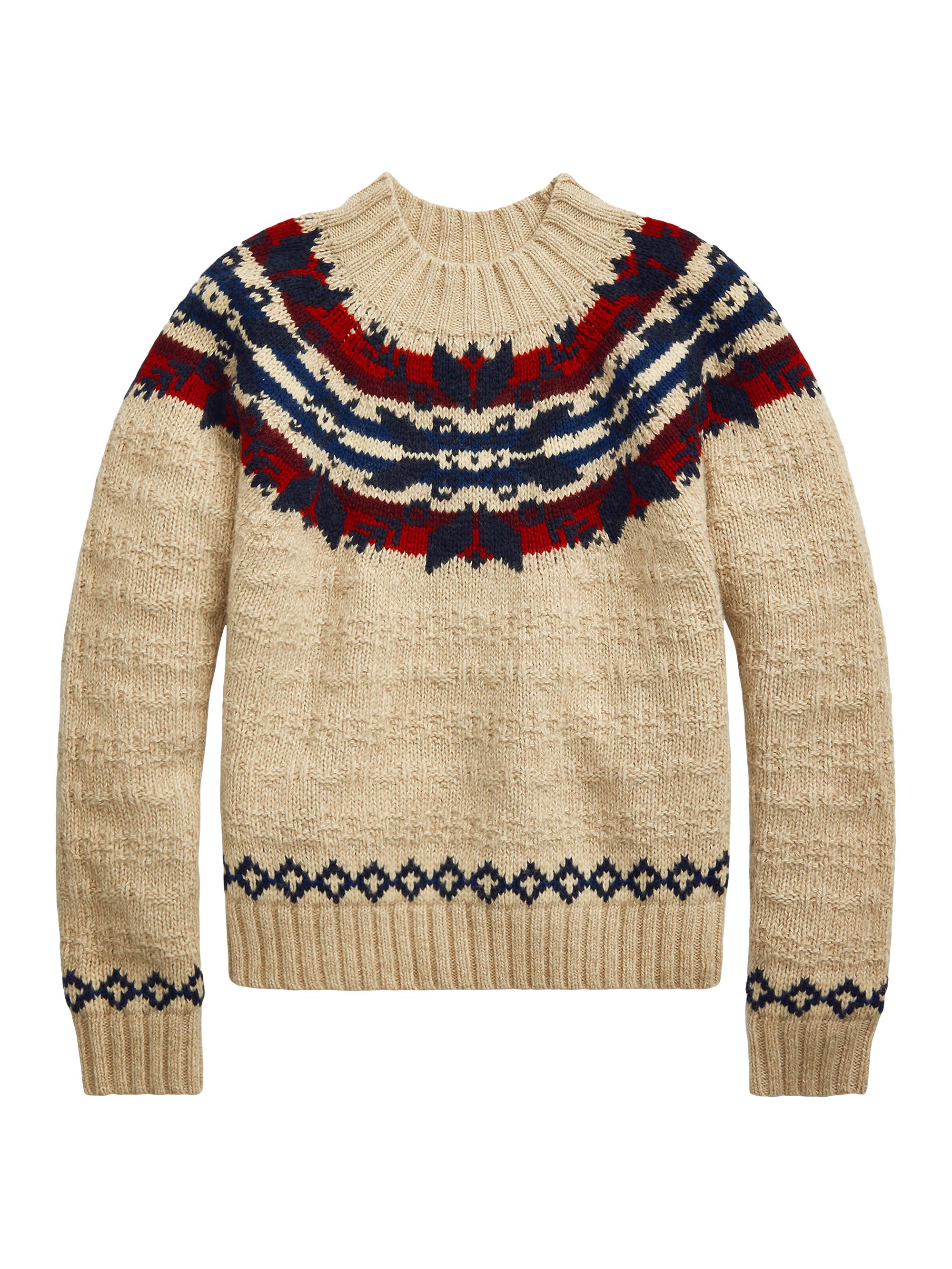 Polo Ralph Lauren Fair Isle-Style Wool-Cotton Sweater | Saks Fifth