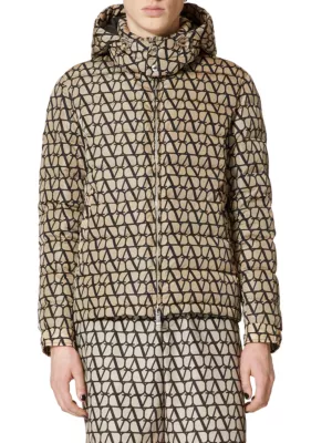 Bomber Jacket With All-Over Toile Iconographe Print