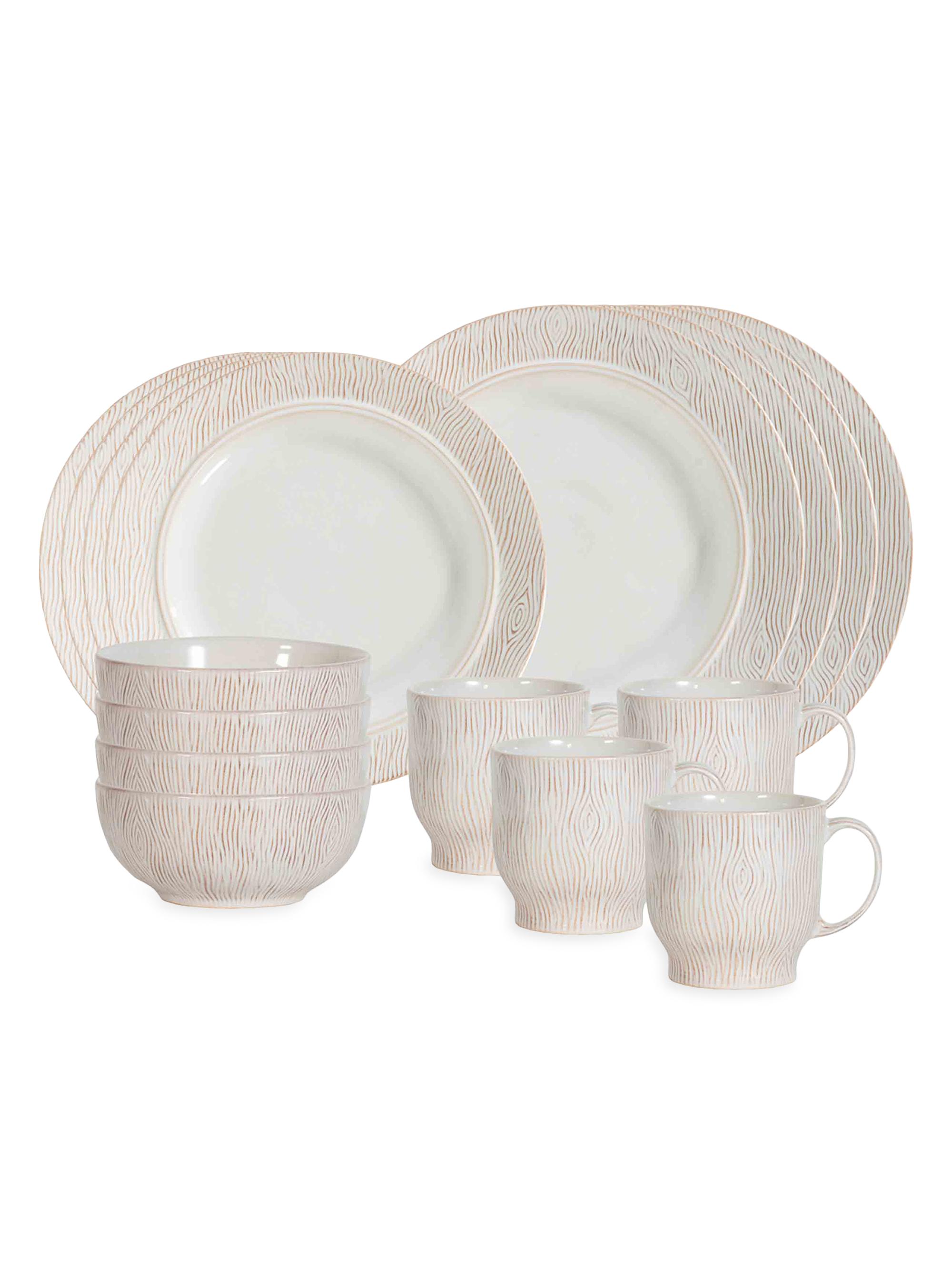 Juliska Blenheim Oak 16-Piece Place Setting - White Wash