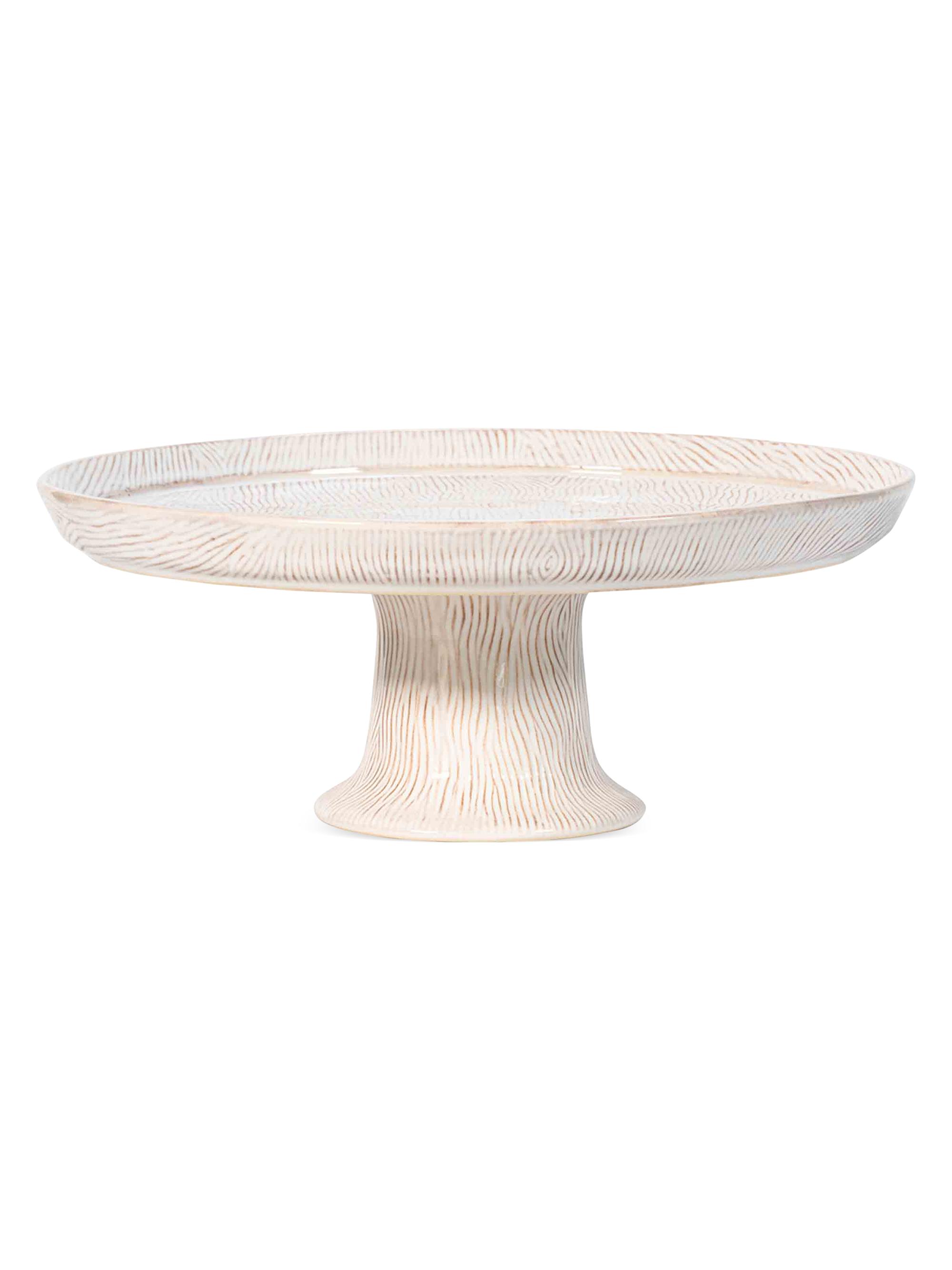 Juliska Blenheim Oak Cake Stand - White Wash