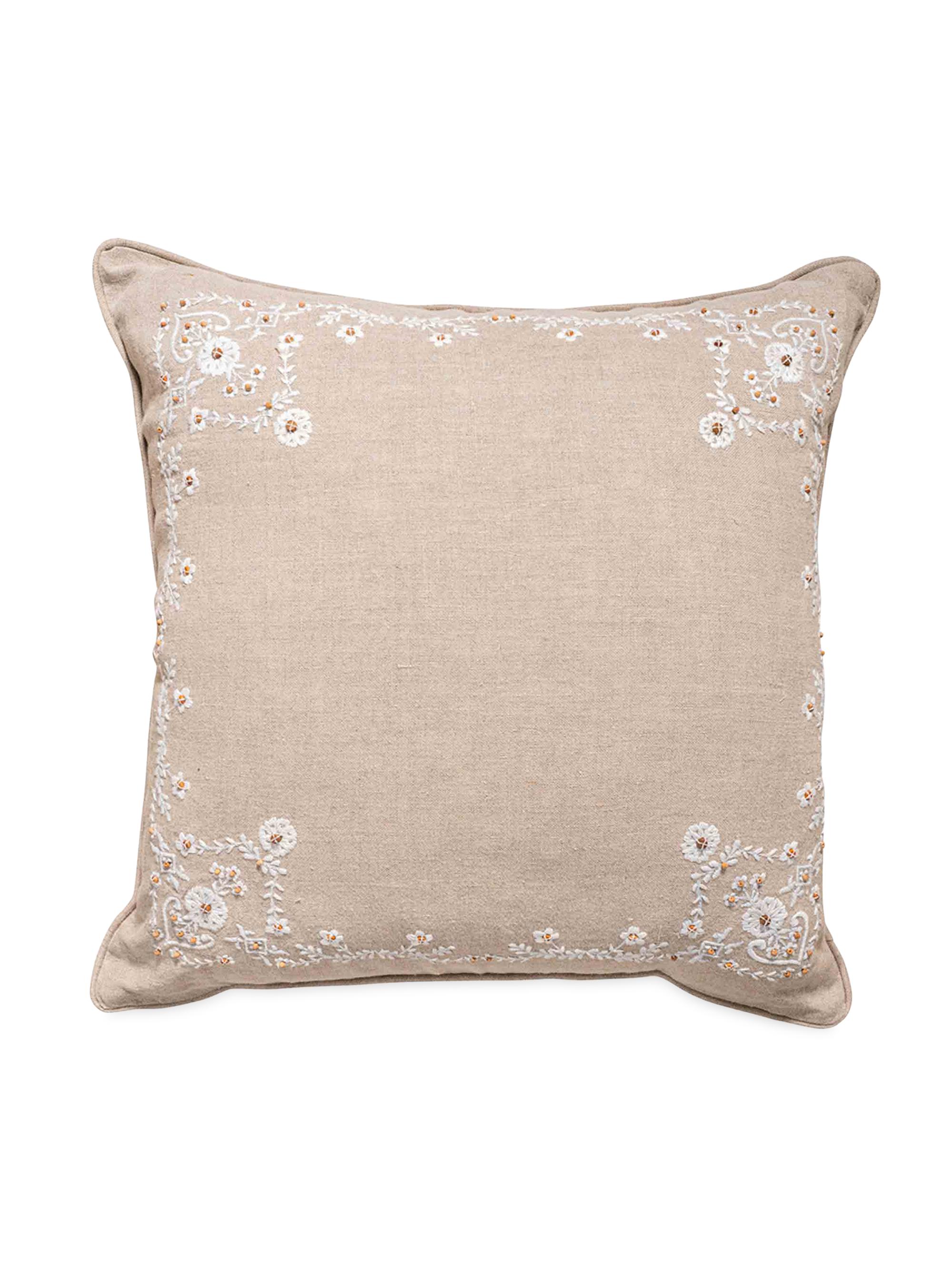 Juliska Heidi 18" Square Throw Pillow - Natural