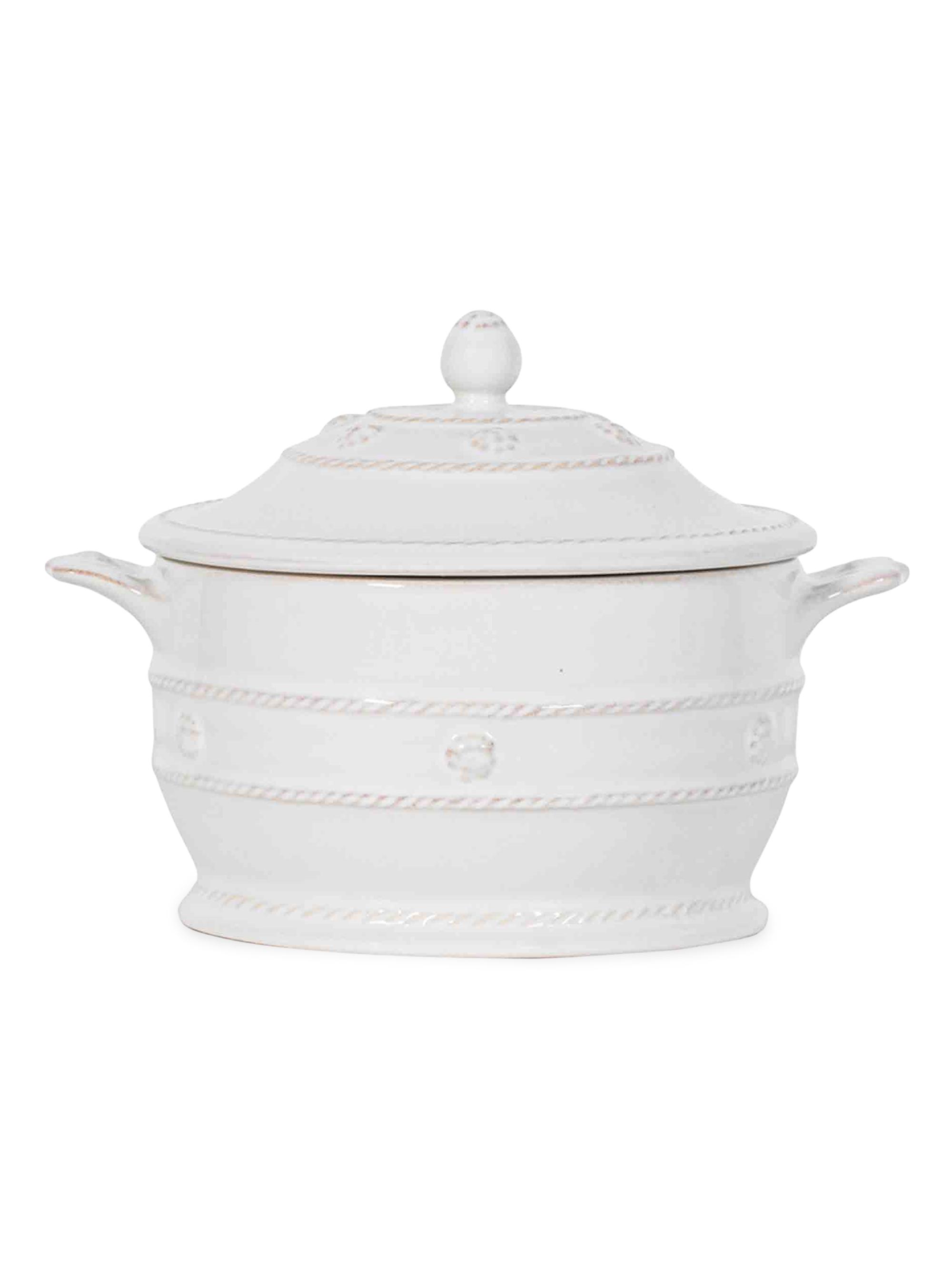 Juliska Berry & Thread Mini Cocotte With Lid - White Wash