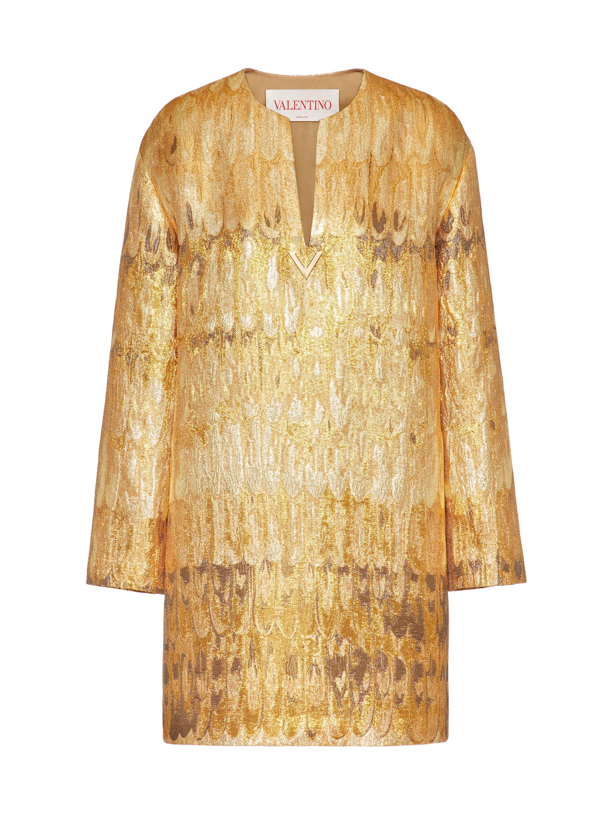 golden kaftan dress Long Rose Gold Sequin Plunging Dress – Lisposa