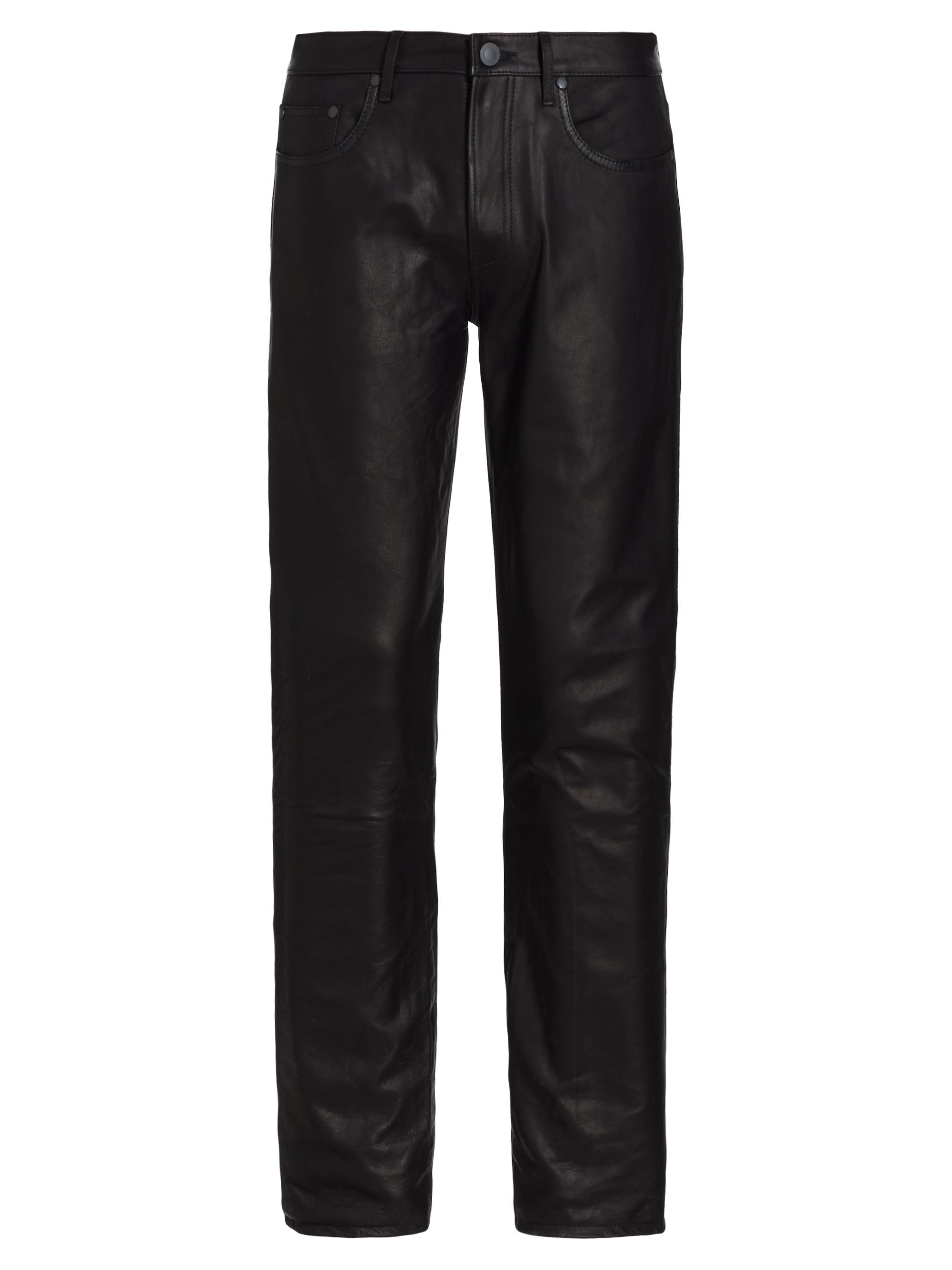 John Elliott Men's The Daze Leather Pants - Black