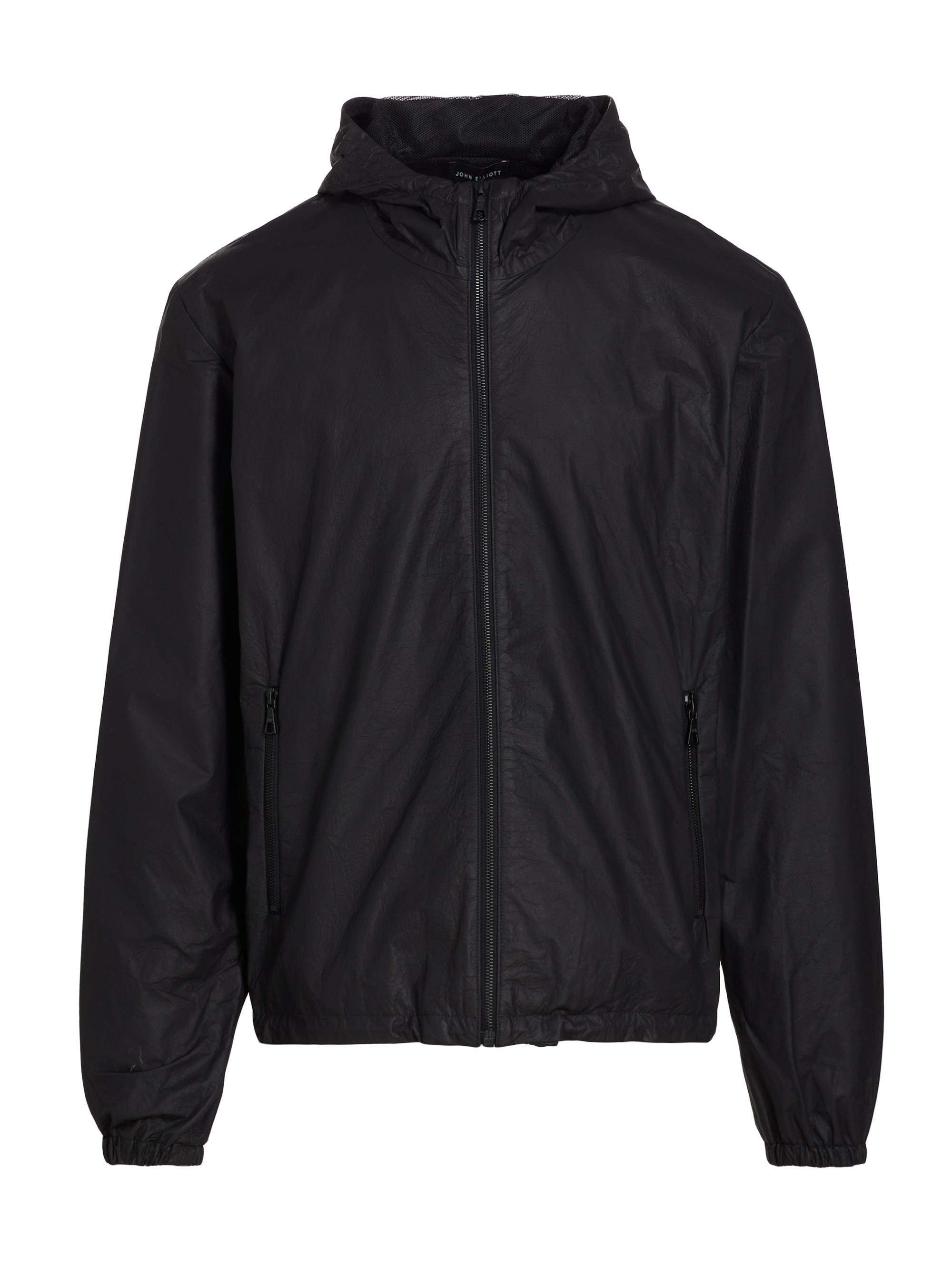 John Elliott Men's Leather Zip-Up Jacket - Black