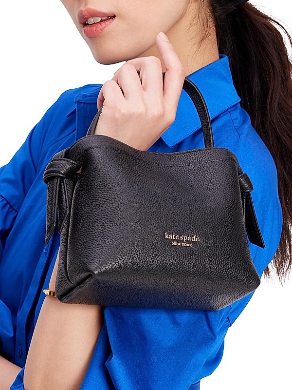 Shop kate spade new york Knott Mini Pebbled Leather Top Shop kate spade new york Knott Mini Pebbled Leather Top