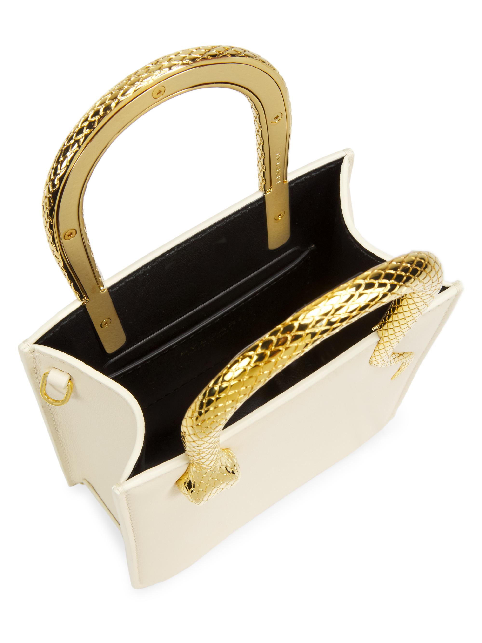 BVLGARI Serpentine Leather Tote | Saks Fifth Avenue