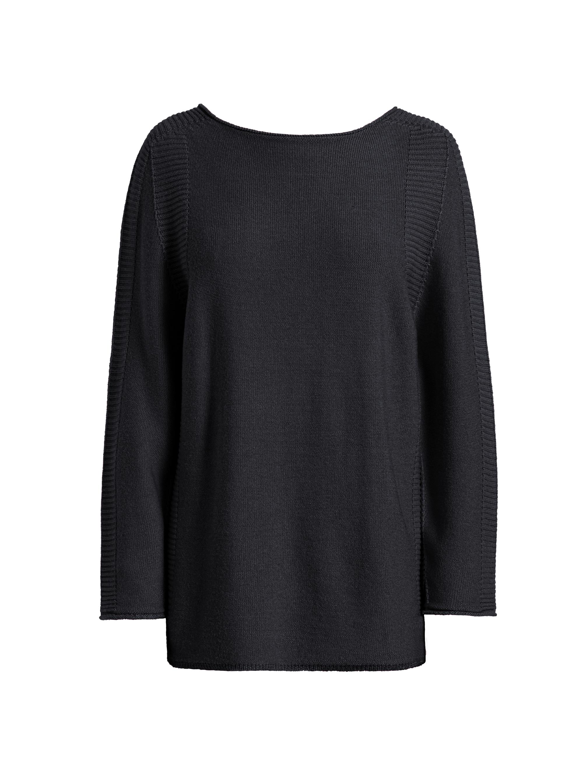 Santorelli Women's Merino Wool Sweater - Black