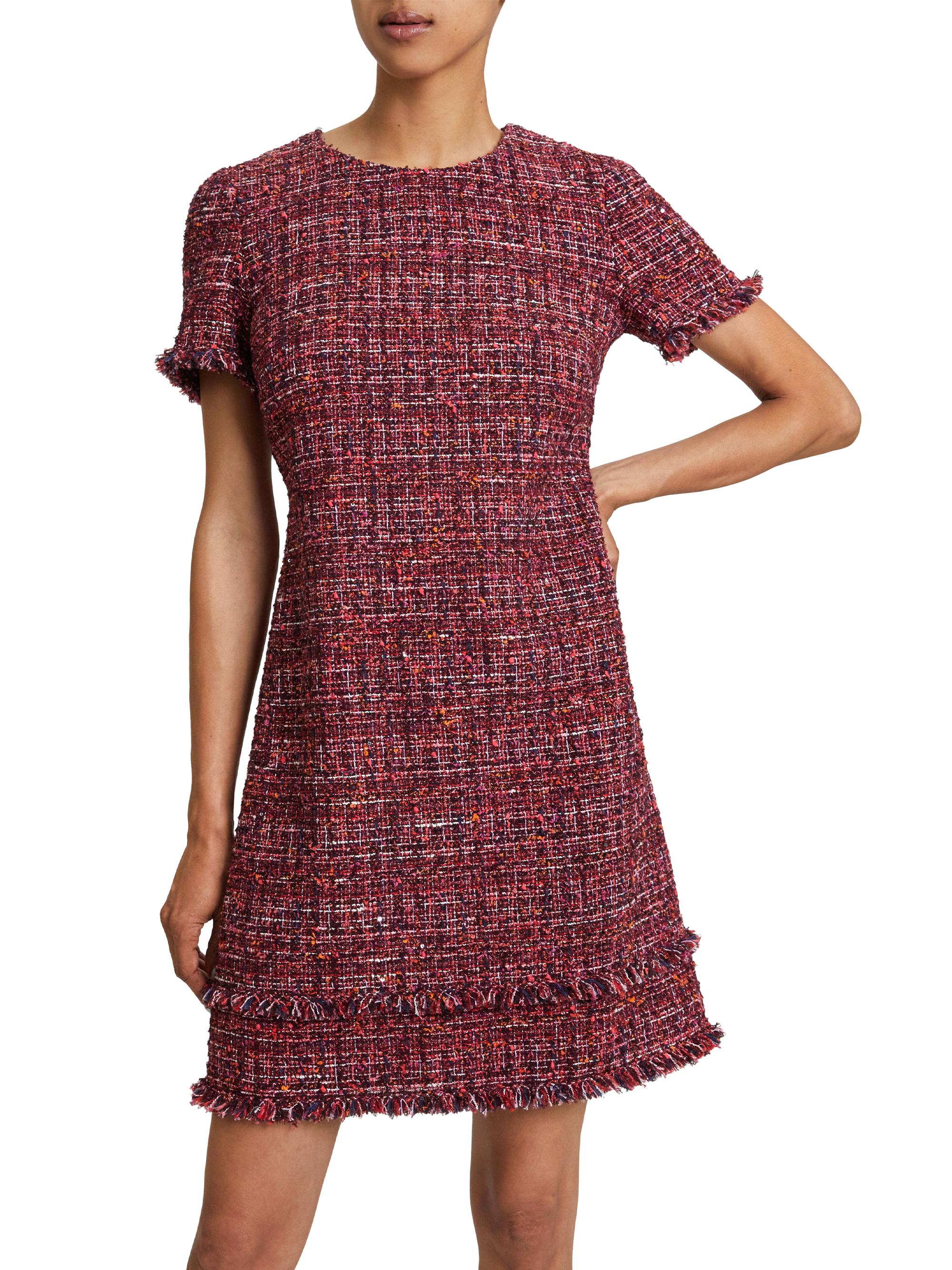 Santorelli Tweed Short-Sleeve Shift Dress | Saks Fifth Avenue