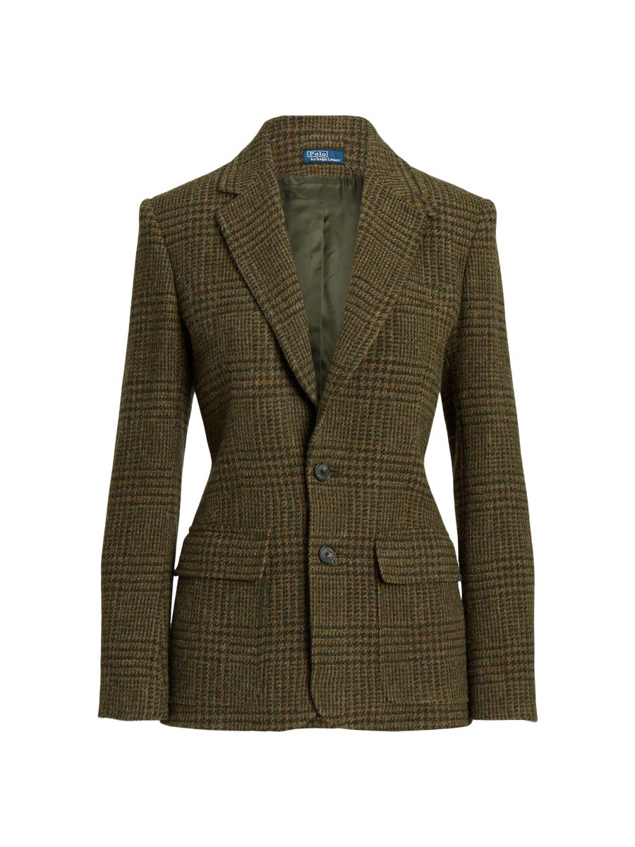 Polo Ralph Lauren Plaid Wool-Alpaca Single-Breasted Blazer
