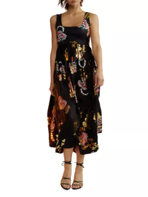 Cynthia Rowley Women's Floral Isla Dress - Black Multi
