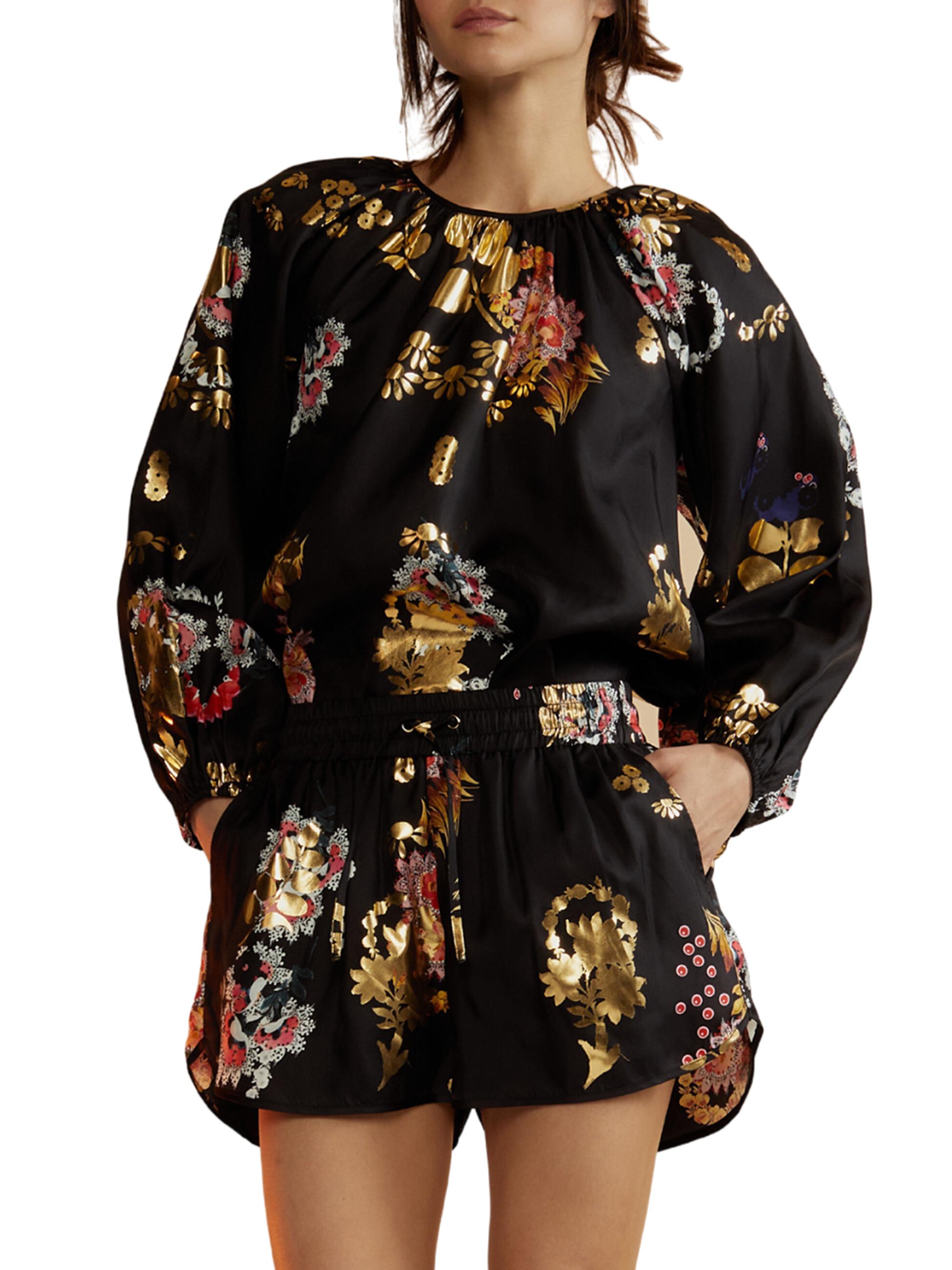 Cynthia Rowley Women's Alice Floral Silk Blouse