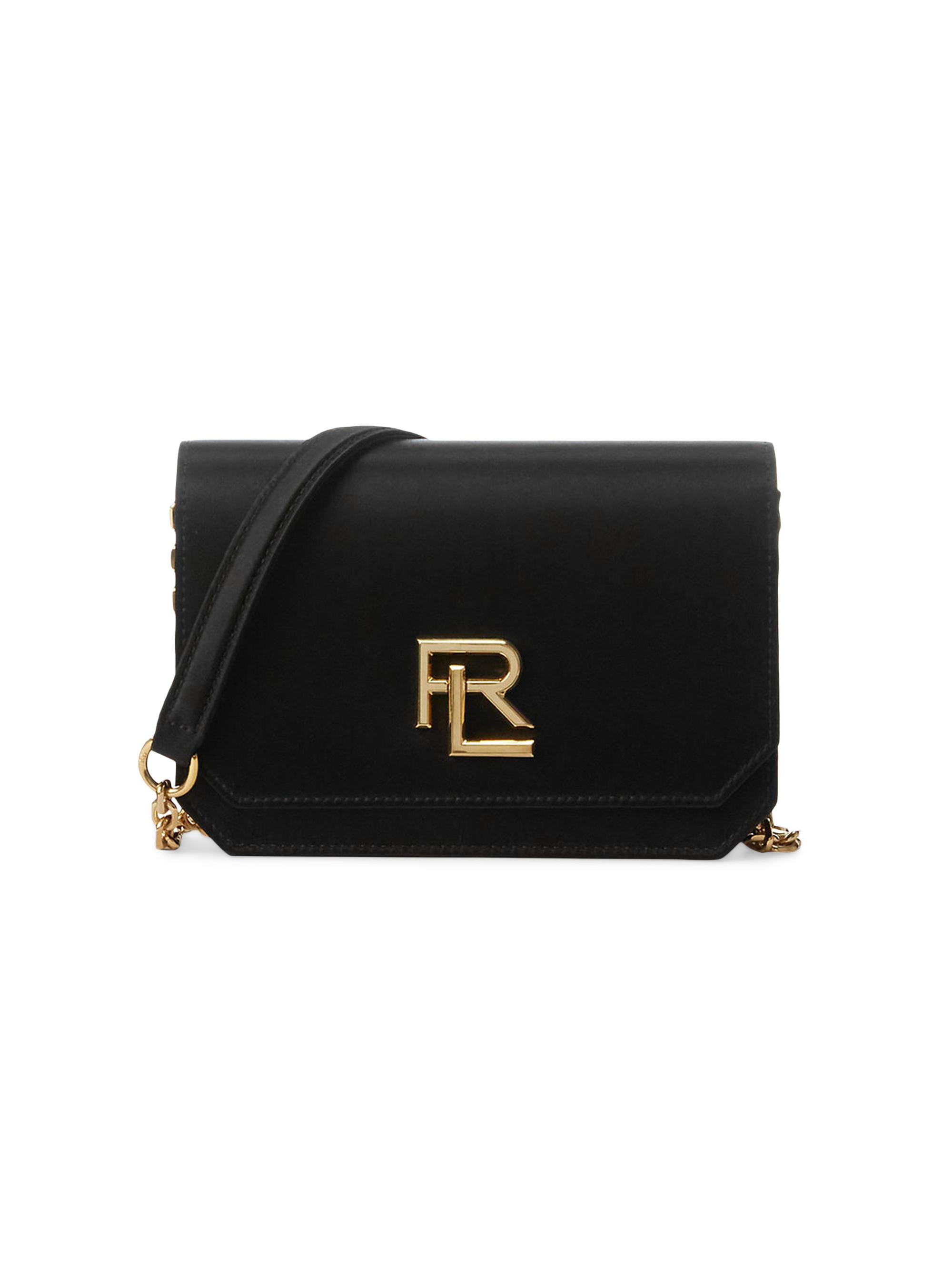 Ralph Lauren Collection Women's RL 888 Satin Mini Crossbody Chain - Black