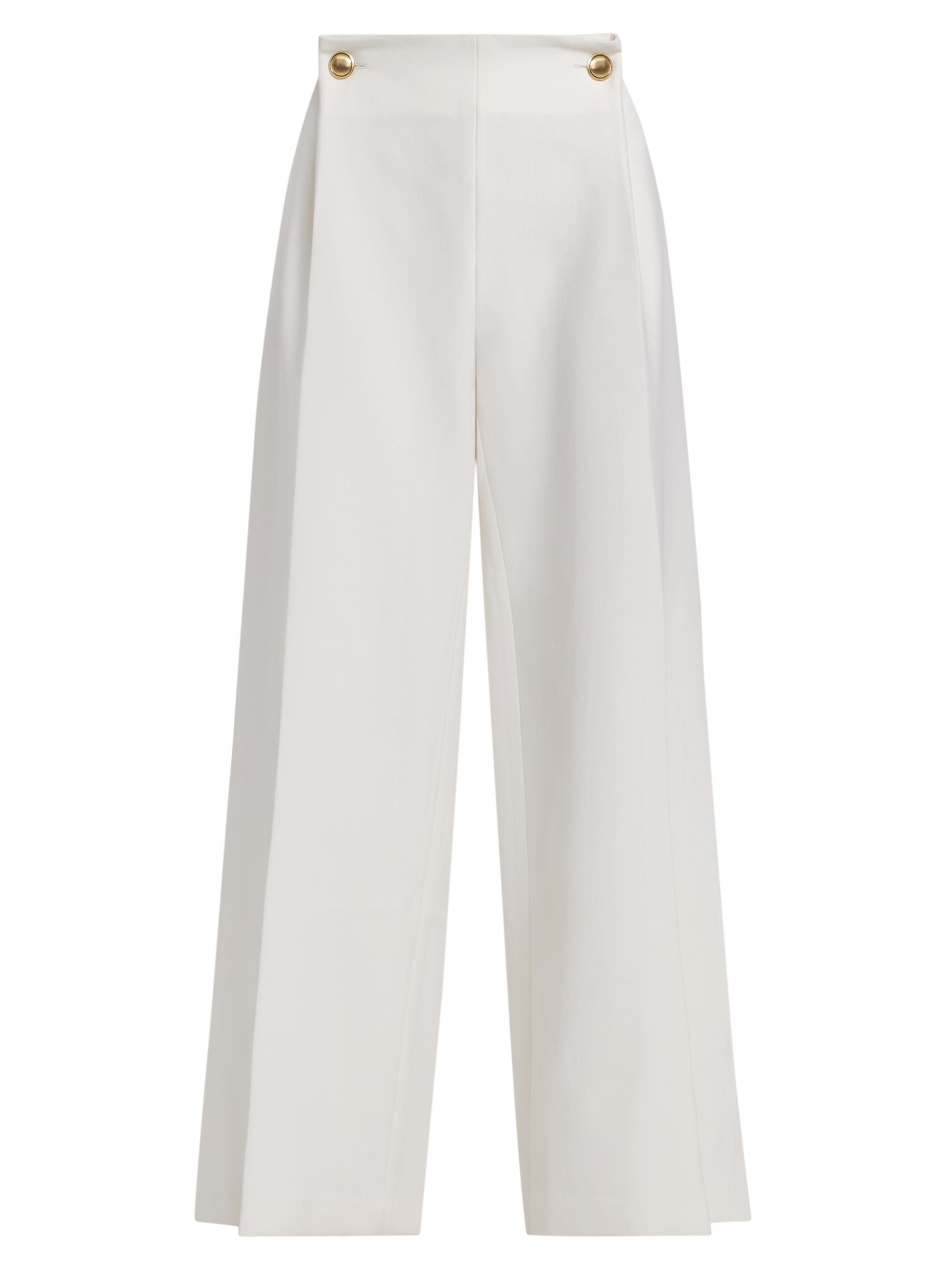 Rosetta Getty Women's Wide-Leg Wool-Blend Pants -