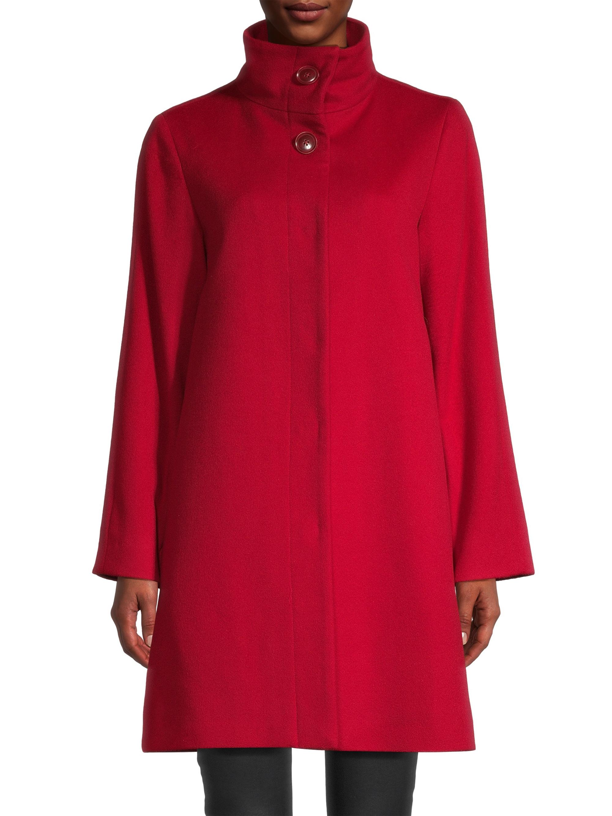 Sofia Cashmere Wool-Cashmere Stand Collar Coat | Saks Fifth Avenue