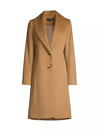 Minnie Rose Double Face Cashmere Hooded Coat