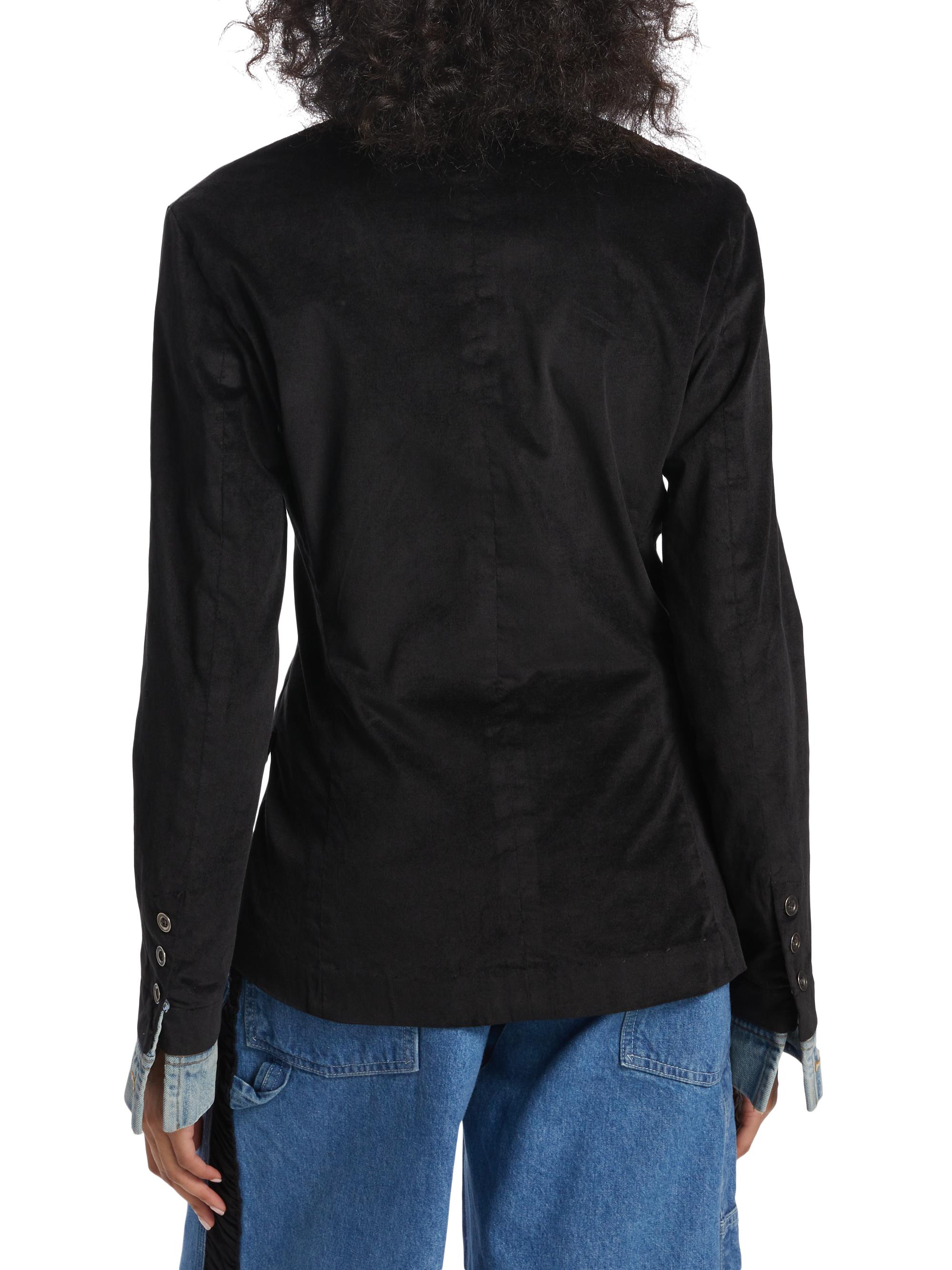 Greg Lauren Mixed Media Velvet Trucker Jacket | Saks Fifth Avenue