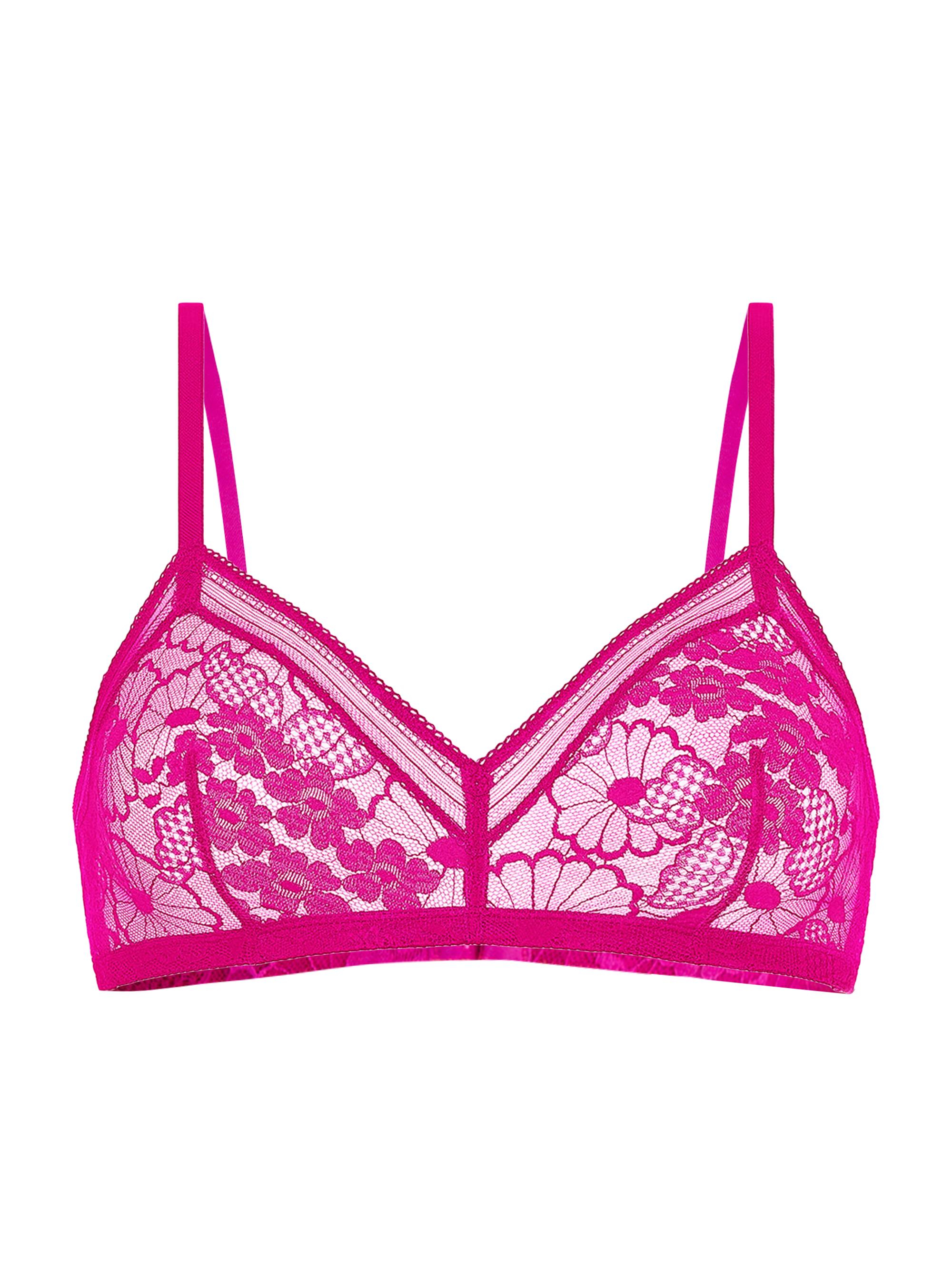ERES Women's Royal Lace Wireless Triangle Bralette - Rose Petale