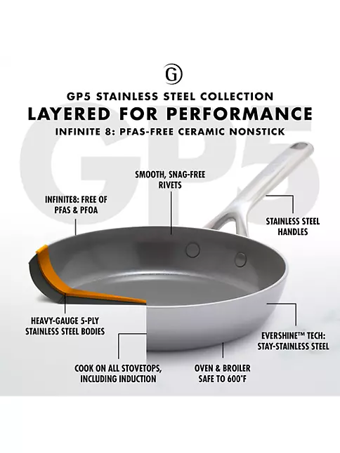 GP5 Stainless Steel 8 Frypan | Champagne Handle