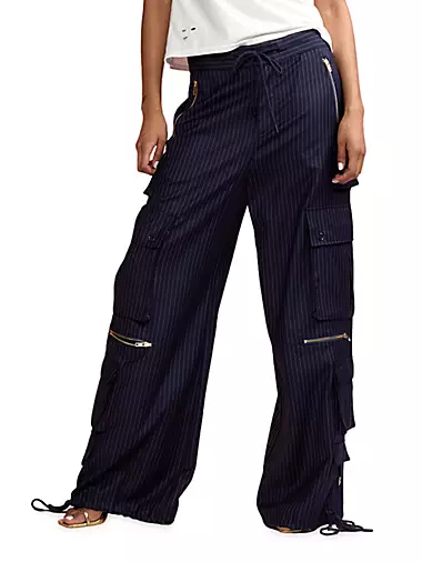 Pinstriped Cargo Pants